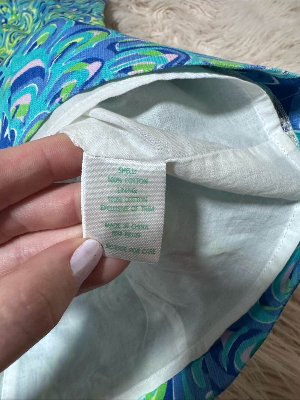 Lilly Pulitzer Melle dress "Lilly's Lagoon" peacock feather print Size 6 - Picture 4 of 9